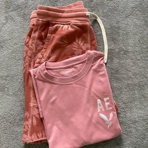 American Eagle Floral short SET 40